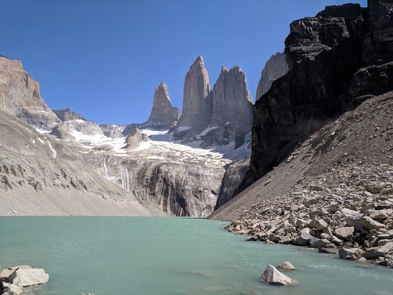 Granite Monoliths in Torres del Paine, Patagonia